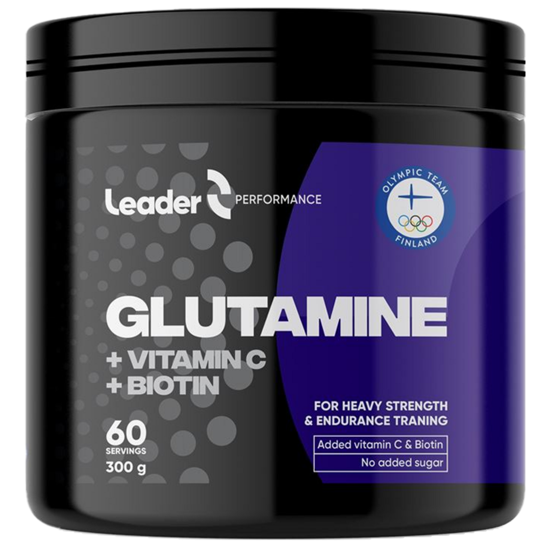 LEADER Glutamine + Vitamin C + Biotin - 300g LEADER