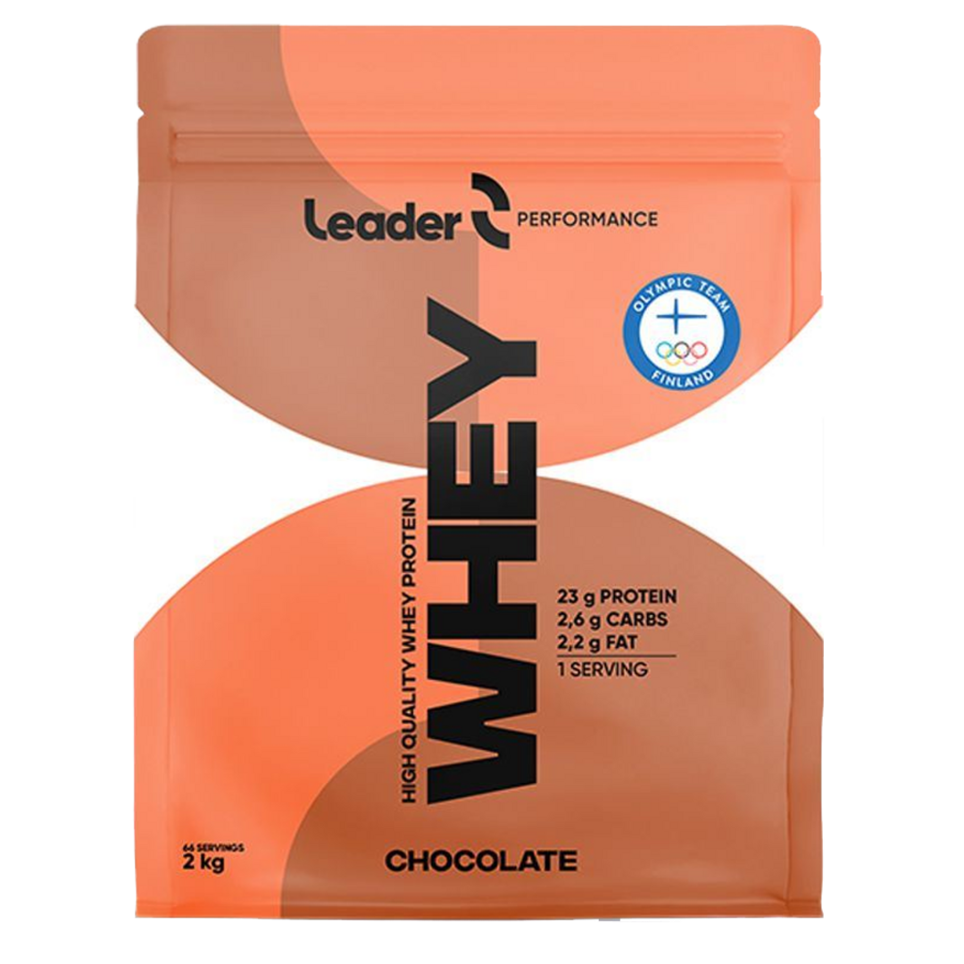 LEADER Whey Protein 2kg - jahoda LEADER