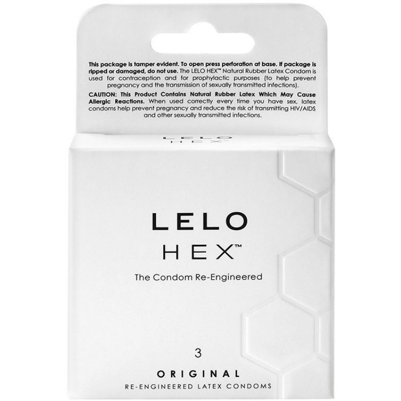 LELO Hex Original – klasické kondomy (3 ks) LELO