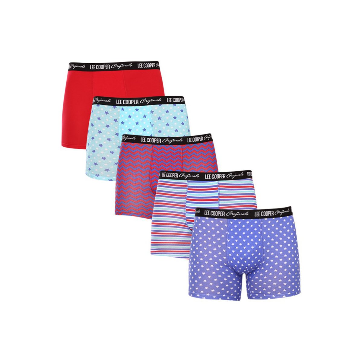 Lee Cooper 5PACK pánské boxerky vícebarevné (LCU3200700C-1763048) M Lee Cooper