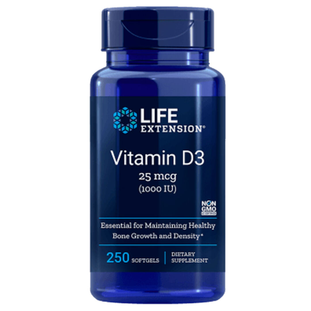 Life Extension Vitamin D3 25mcg (1000 IU) - 250 tobolek Life Extension