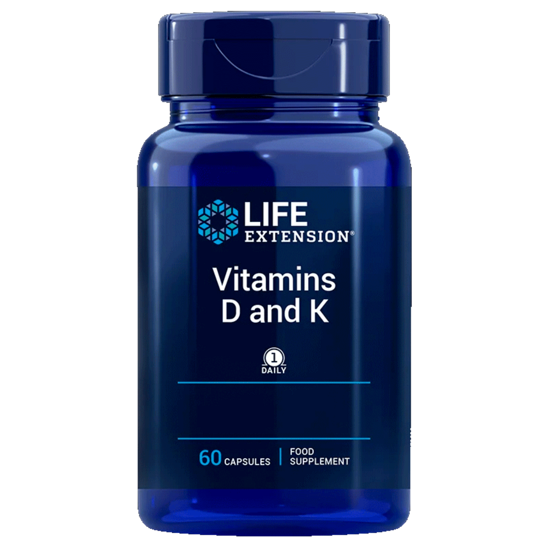 Life Extension Vitamins D & K - 60 kapslí Life Extension