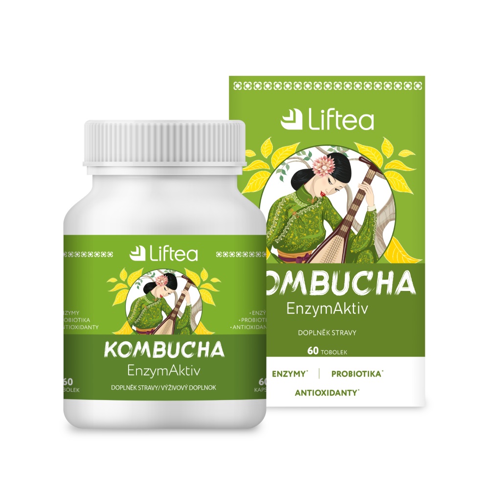 Liftea Kombucha EnzymAktiv 60 tobolek Liftea