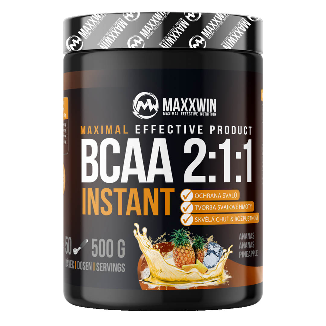 MAXXWIN BCAA 2:1:1 Instant Powder 500g - jablko MAXXWIN