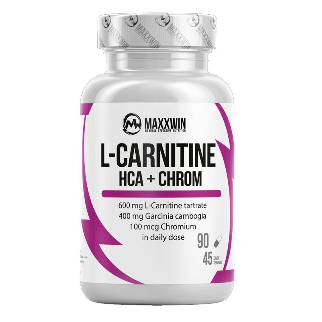 MAXXWIN L-Carnitine + HCA + CHROM - 90 kapslí MAXXWIN