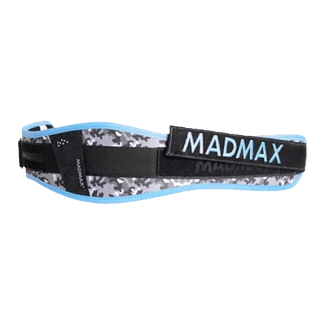 MadMax Dámský fitness opasek Swarovski MFB314 modrý - L MadMax