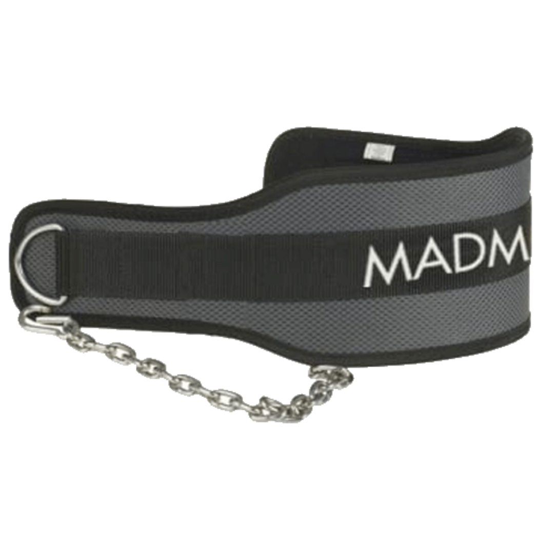 MadMax Syntetic Dip Belt MFA290 - šedý MadMax