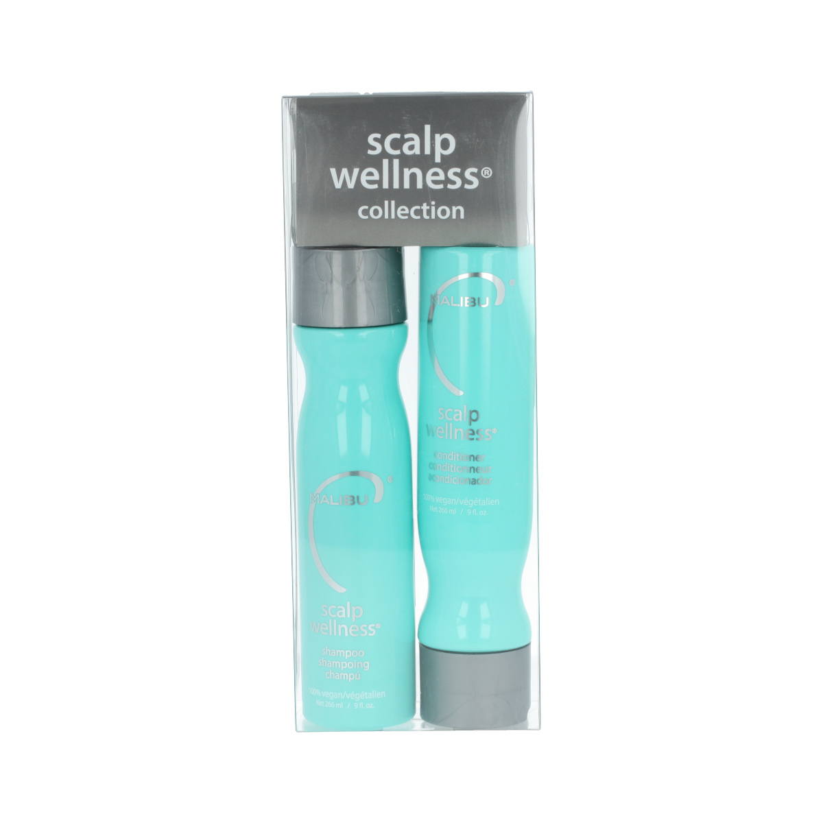 Malibu C Scalp Wellness Collection Shampoo 266 ml + Conditioner 266 ml + sáček 4 x 5 g sáček 4 x 5 g Malibu C