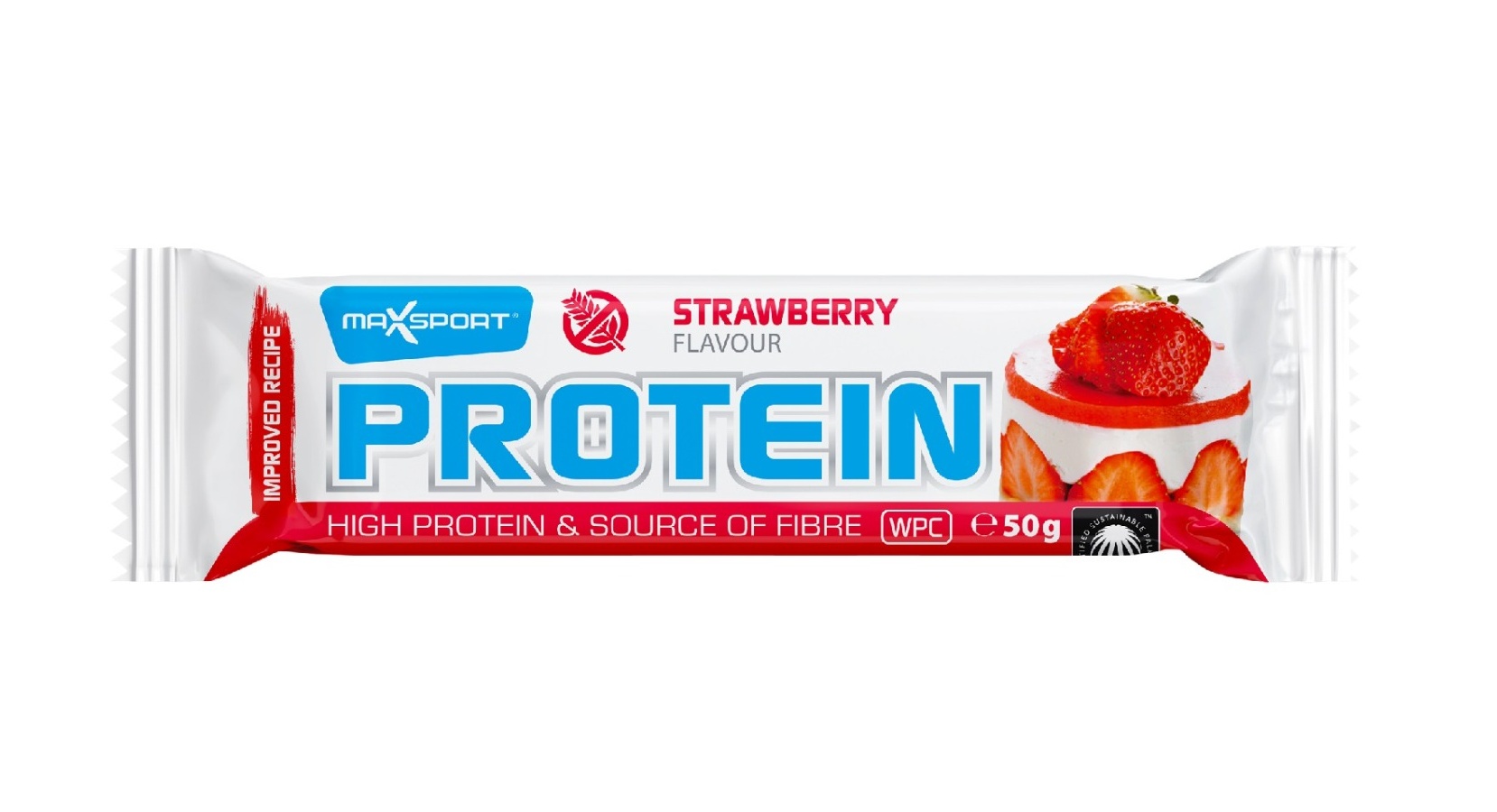 Max Sport Protein snack Strawberry 50 g Max Sport