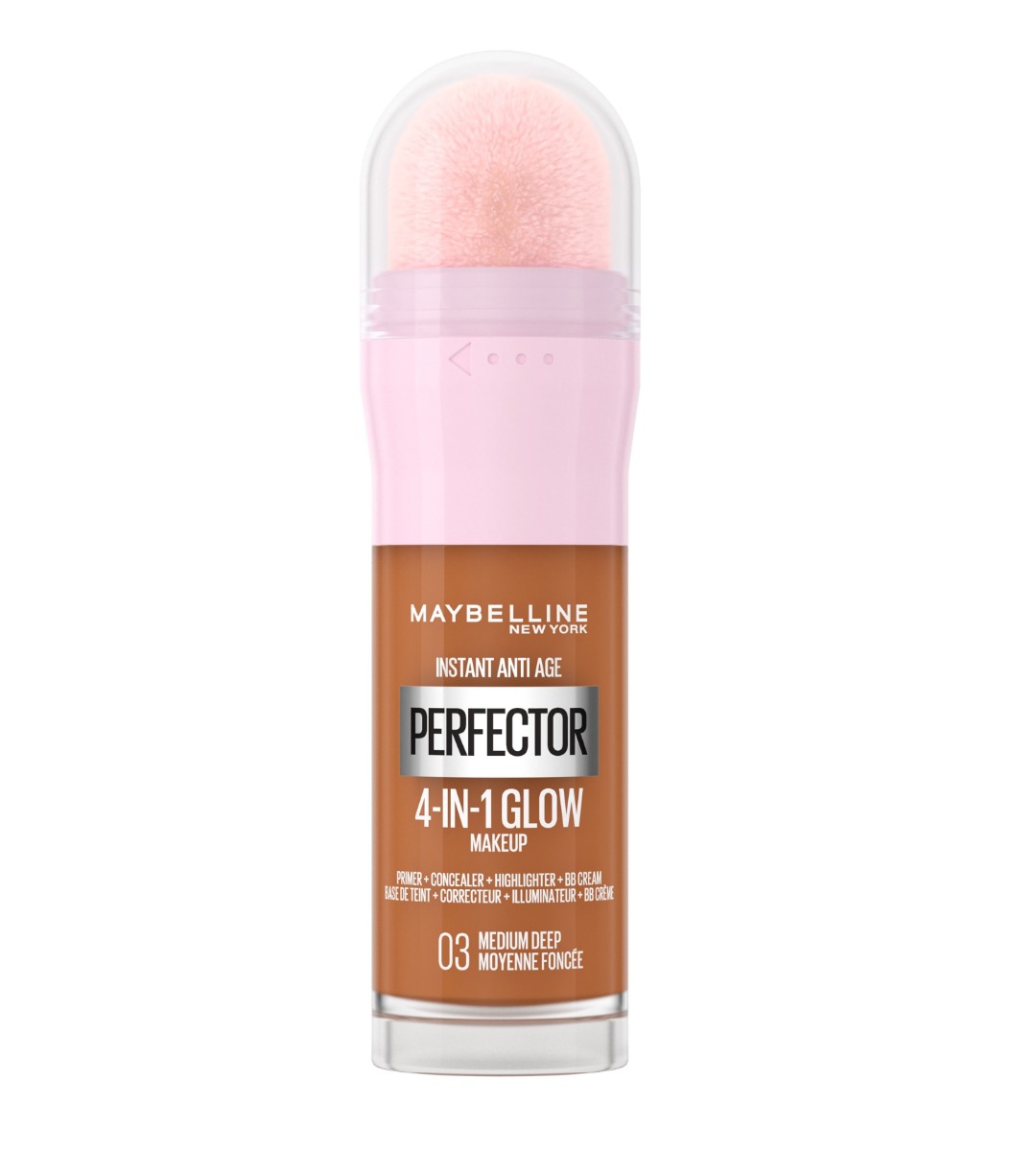 Maybelline Perfector 4v1 Glow odstín 03 Medium Deep make-up 20 ml Maybelline