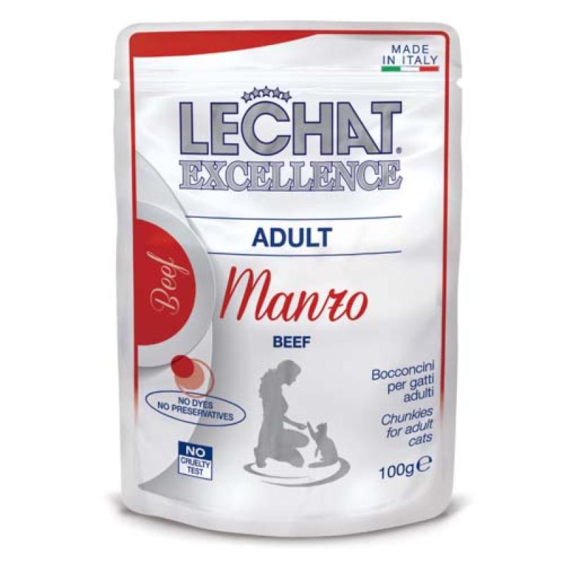 Monge LECHAT EXCELLENCE ADULT hovězí 100g kapsička Monge