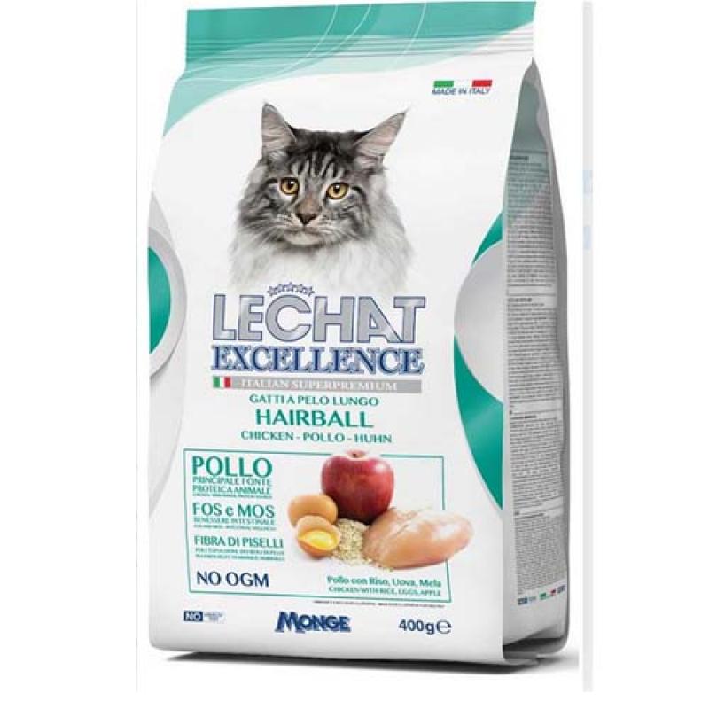 Monge LECHAT EXCELLENCE HAIRBALL 400g superprémiové krmivo pro kočky Monge