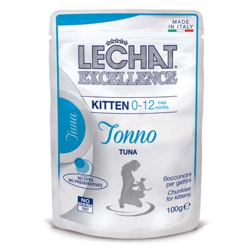 Monge LECHAT EXCELLENCE KITTEN tuňák 100g kapsička pro koťata Monge