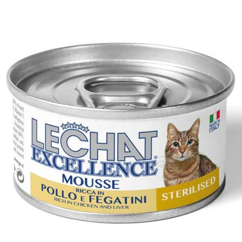 Monge LECHAT EXCELLENCE MOUSSE Pěna s kuřecím masem a játry pro sterilizované ko? Monge