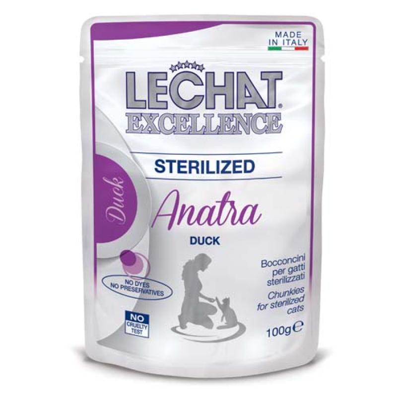 Monge LECHAT EXCELLENCE STERILIZED kachna 100g kapsička Monge