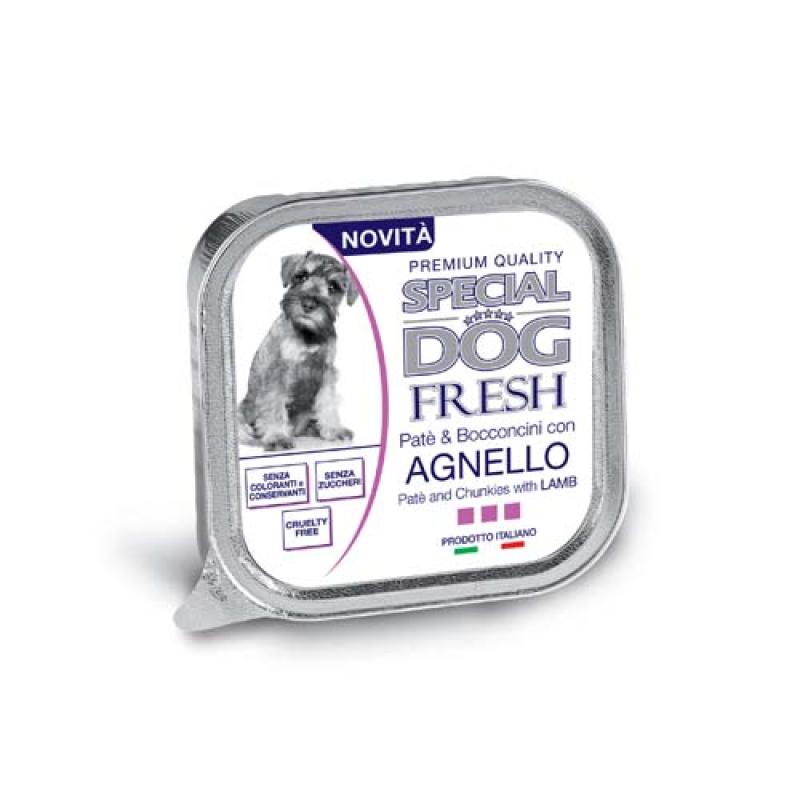 Monge SPECIAL DOG EXCELLENCE FRESH Paté a kousky jehně 150g vanička Monge