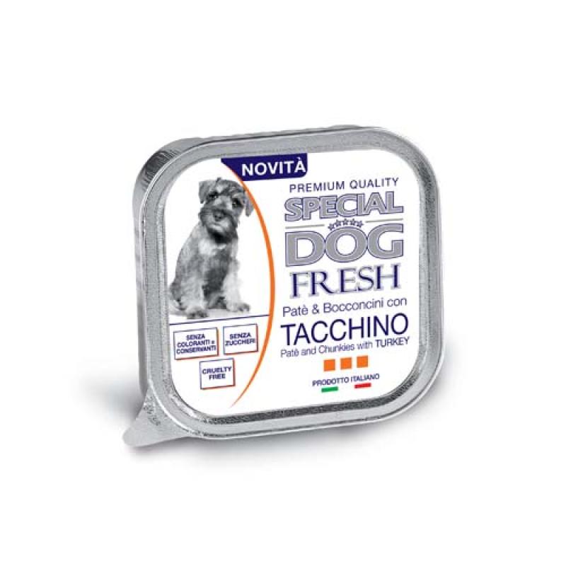 Monge SPECIAL DOG EXCELLENCE FRESH Paté a kousky krůta 150g vanička Monge