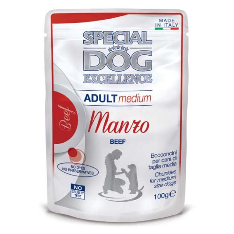 Monge SPECIAL DOG EXCELLENCE MEDIUM Adult hovězí 100g kapsička Monge