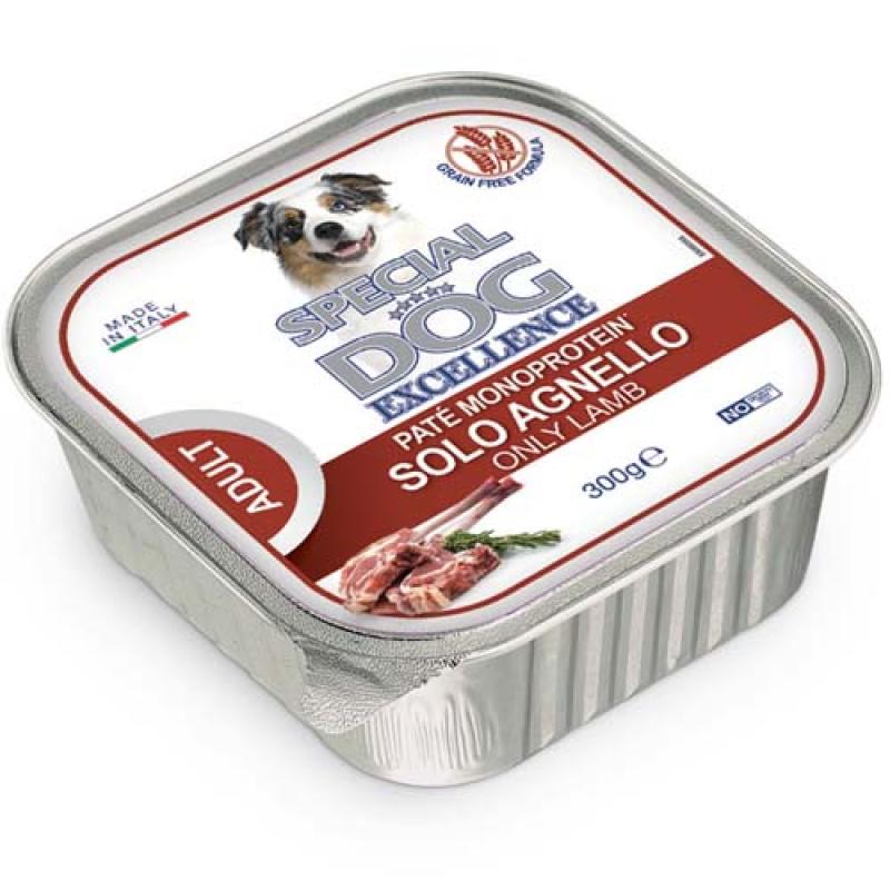 Monge SPECIAL DOG EXCELLENCE pate MONOPROTEIN čistě jehněčí 300g grain free vani? Monge