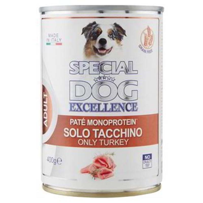 Monge SPECIAL DOG EXCELLENCE pate MONOPROTEIN čistě krůtí 400g grain free konzerva Monge