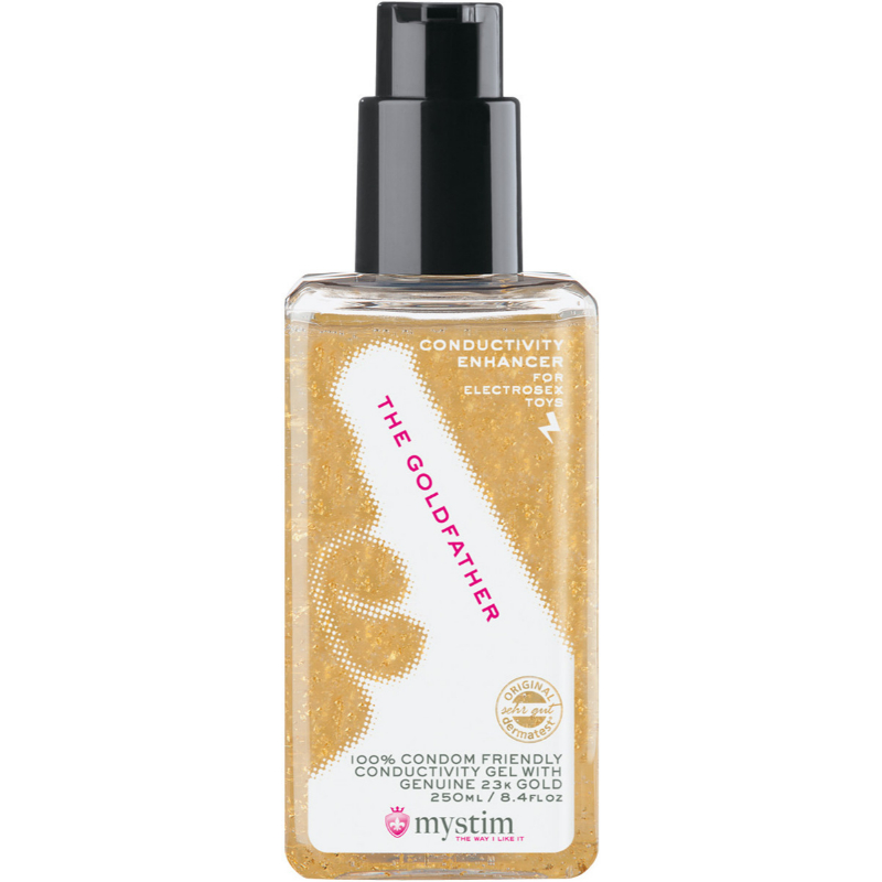 MyStim Vodivý lubrikační gel pro elektrosex Gold Rush 250ml MyStim