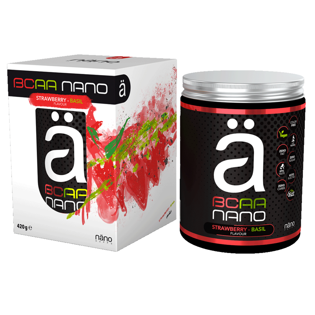 Näno Supps BCAA Nano 420g - jahoda