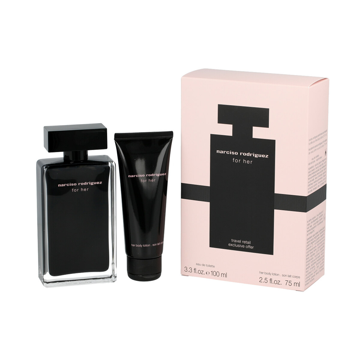 Narciso Rodriguez For Her EDT 100 ml + BL 75 ml W Narciso Rodriguez