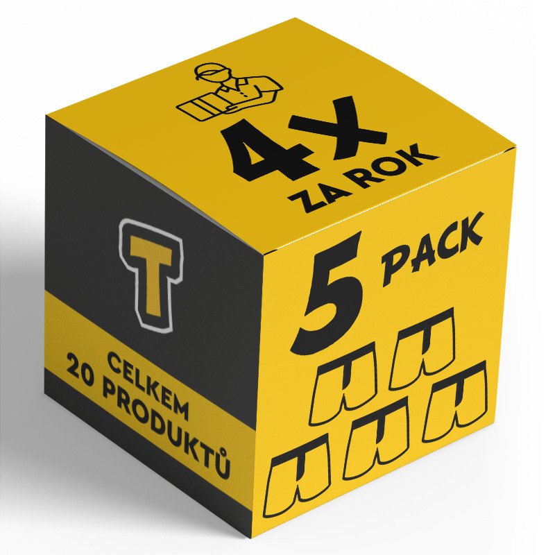 Nedeto 4x 5PACK pánské trenky - čtvrtletní roční předplatné L Nedeto