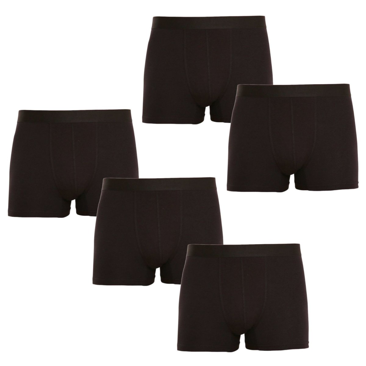 Nedeto 5PACK pánské boxerky černé (5NB001) 3XL Nedeto