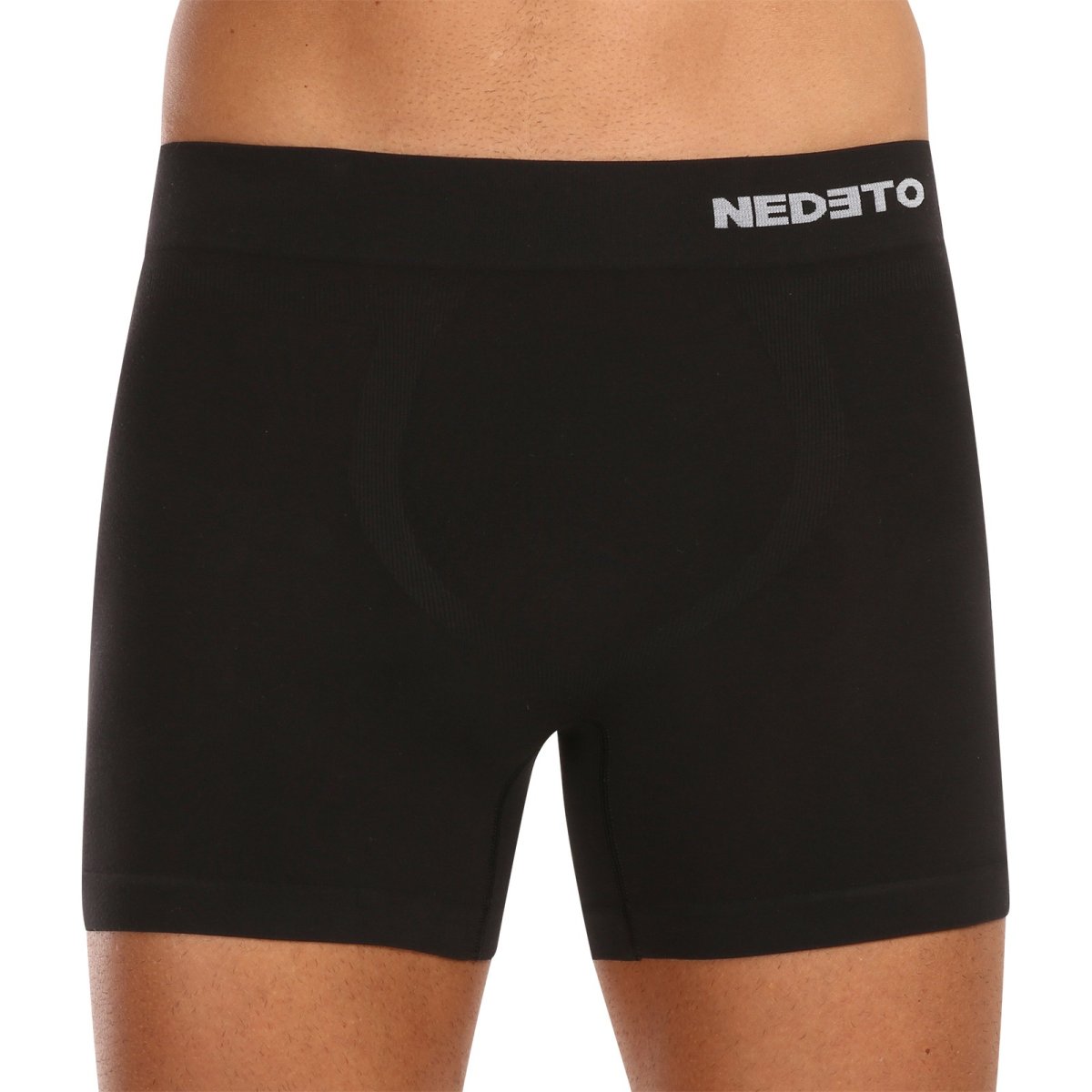 Nedeto Pánské boxerky bezešvé bambusové černé (NDTB001S) XL Nedeto