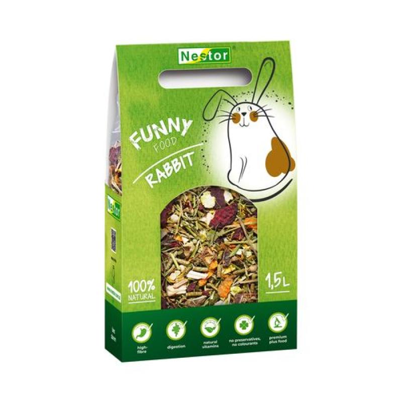 Nestor PREMIUM Funny Rabbit 1500ml/480g- přírodní krmivo pro zajíce Nestor