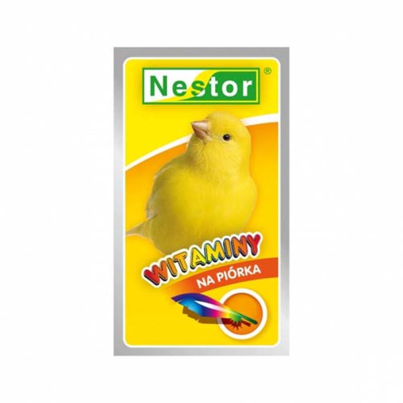 Nestor VITAMIN  NA PIÓRKA vitamíny na na přepeření pro kanáry 20g Nestor