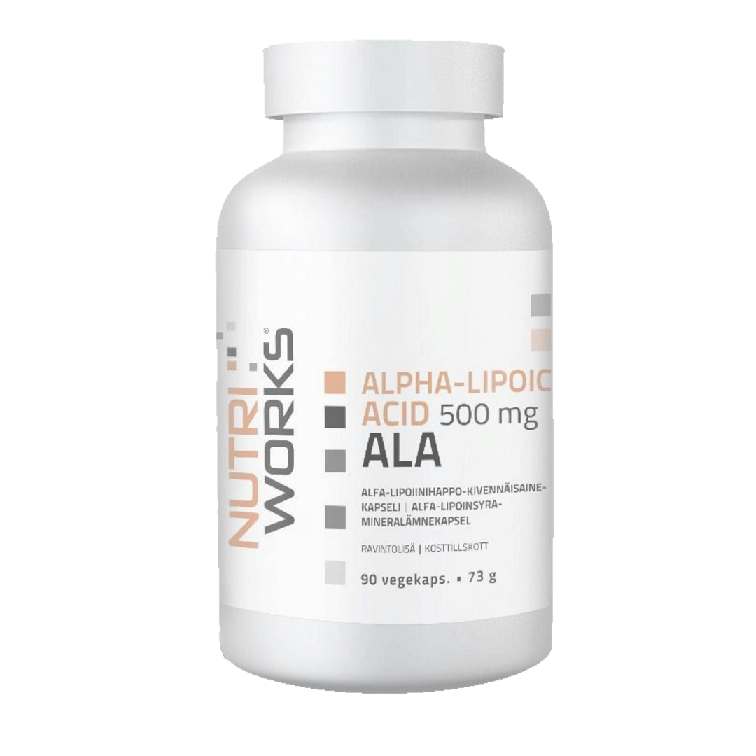 NutriWorks Alpha Lipoic Acid 500mg - 90 kapslí NutriWorks