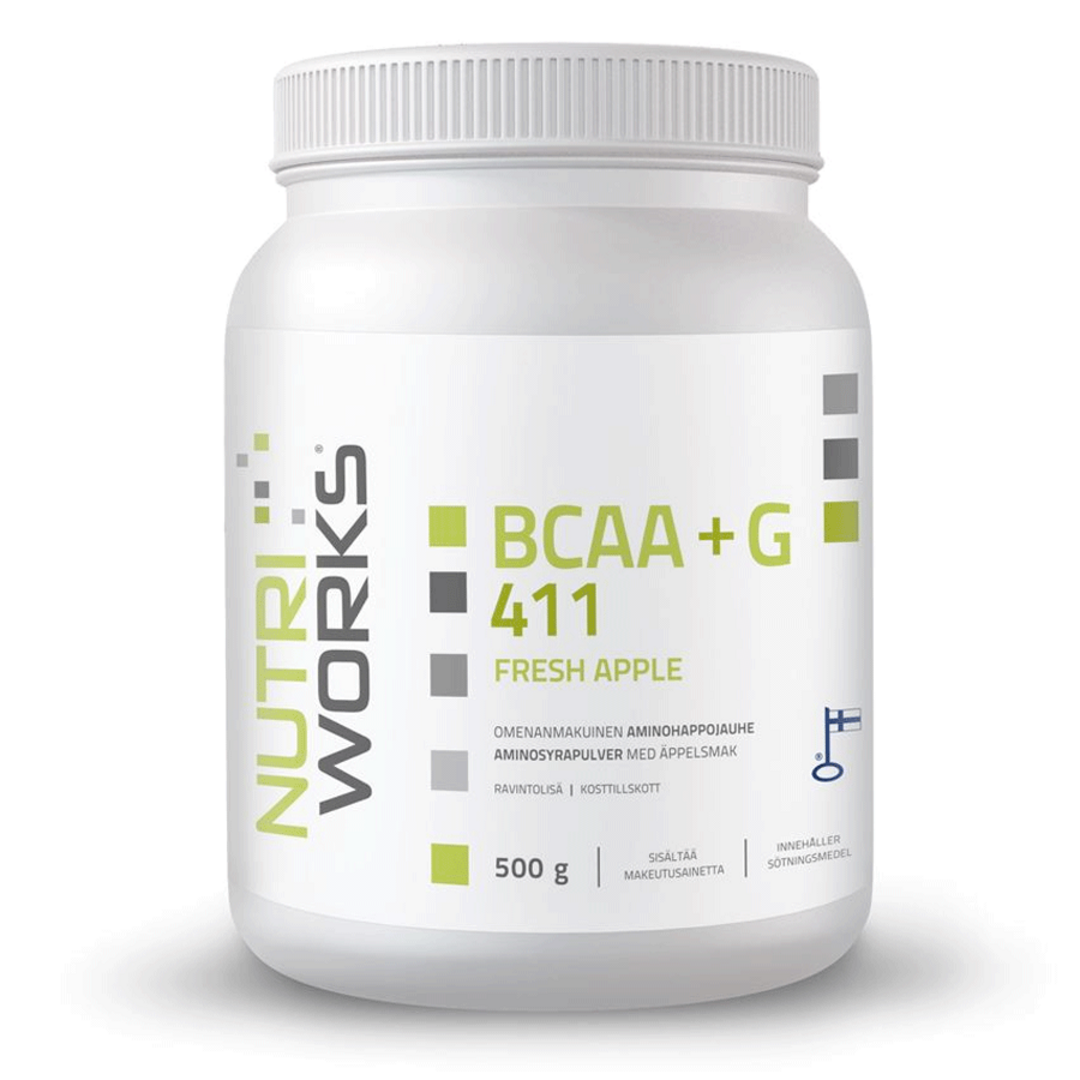 NutriWorks BCAA + Glutamin 4:1:1 500g - ovocná směs NutriWorks