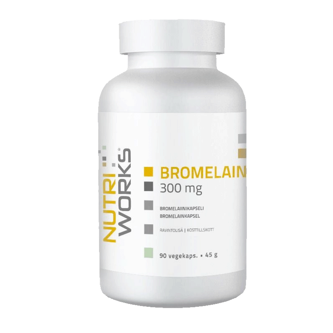 NutriWorks Bromelain 300mg - 90 kapslí NutriWorks