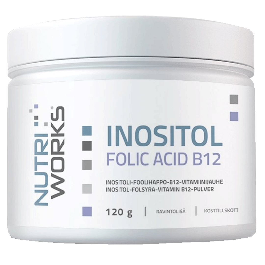 NutriWorks Inositol Folic Acid B12 - 120g NutriWorks