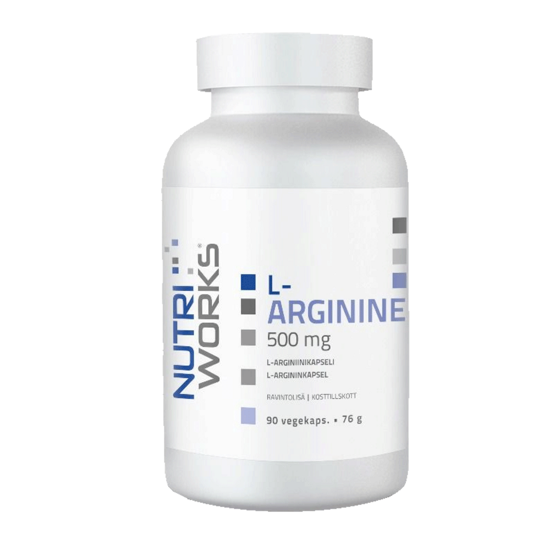 NutriWorks L-Arginine 500mg - 90 kapslí NutriWorks