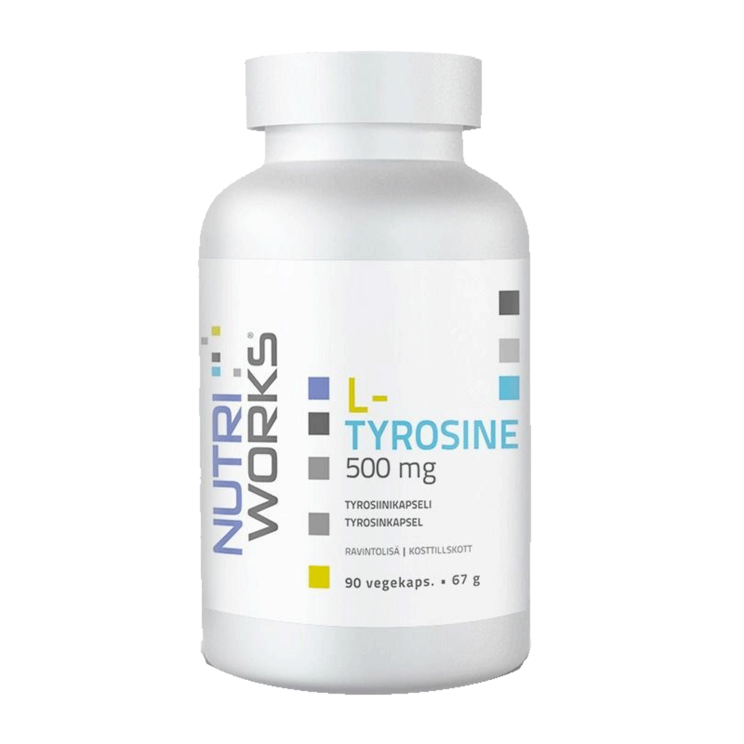 NutriWorks L-Tyrosine 500mg - 90 kapslí NutriWorks