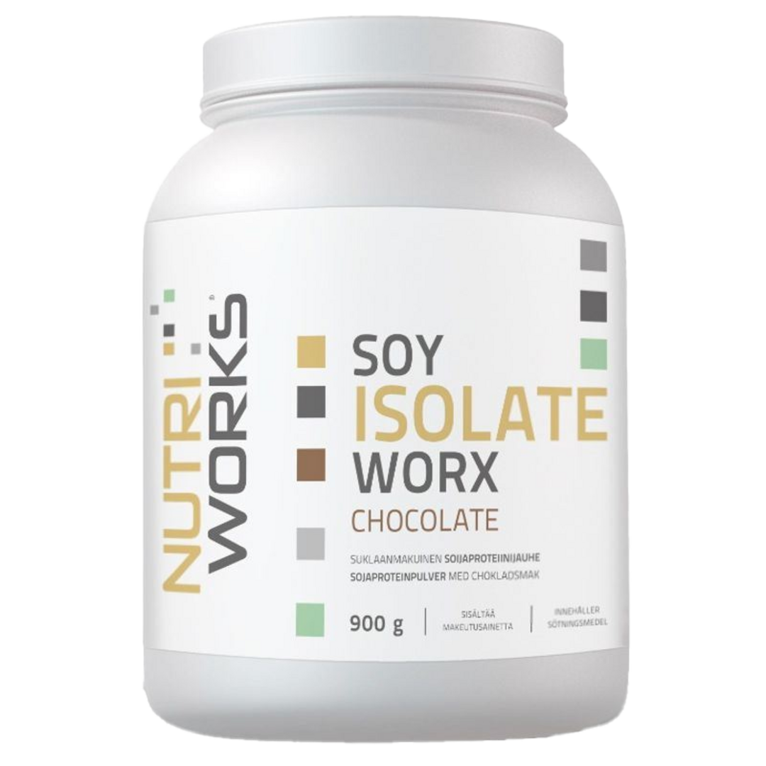 NutriWorks Soy Isolate Worx 900g - jahoda NutriWorks