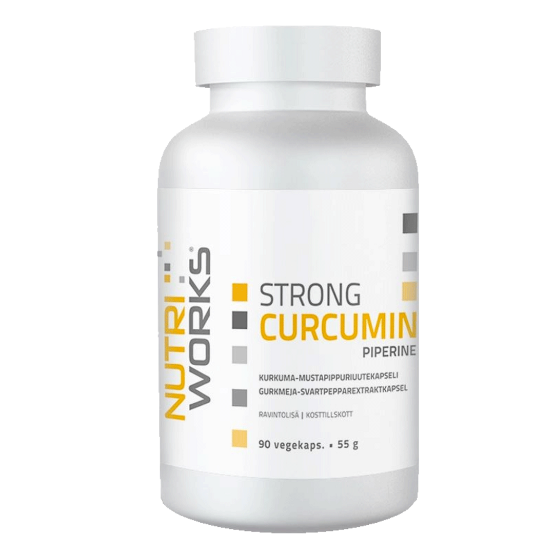 NutriWorks Strong Curcumin Piperine - 90 kapslí NutriWorks