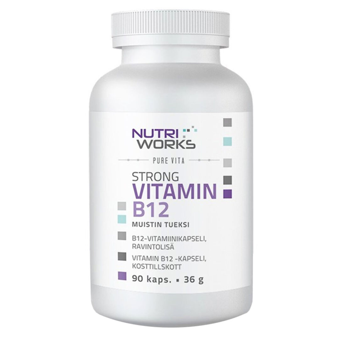 NutriWorks Strong Vitamin B12 - 90 kapslí NutriWorks