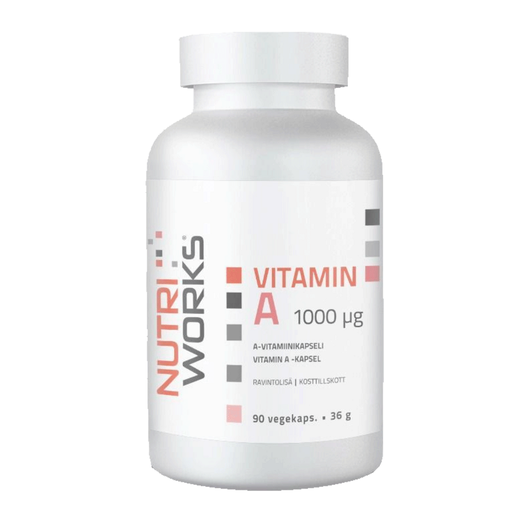 NutriWorks Vitamin A 1000µg - 90 kapslí NutriWorks