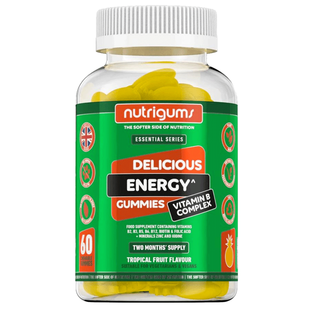 Nutrigums Energy Vitamin B Complex 60 želé - tropické ovoce Nutrigums