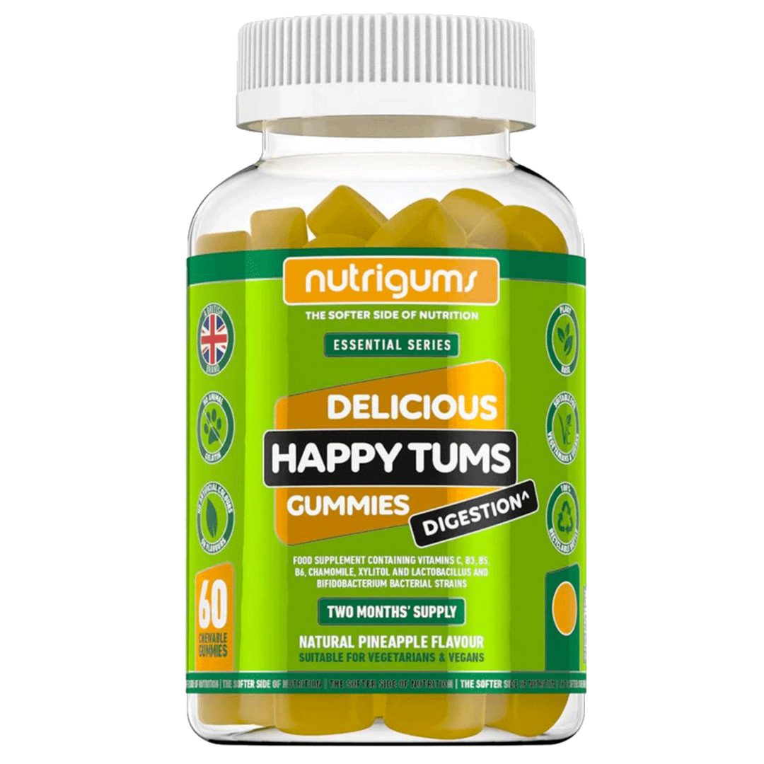 Nutrigums Happy Tums Digestion 60 želé - ananas Nutrigums