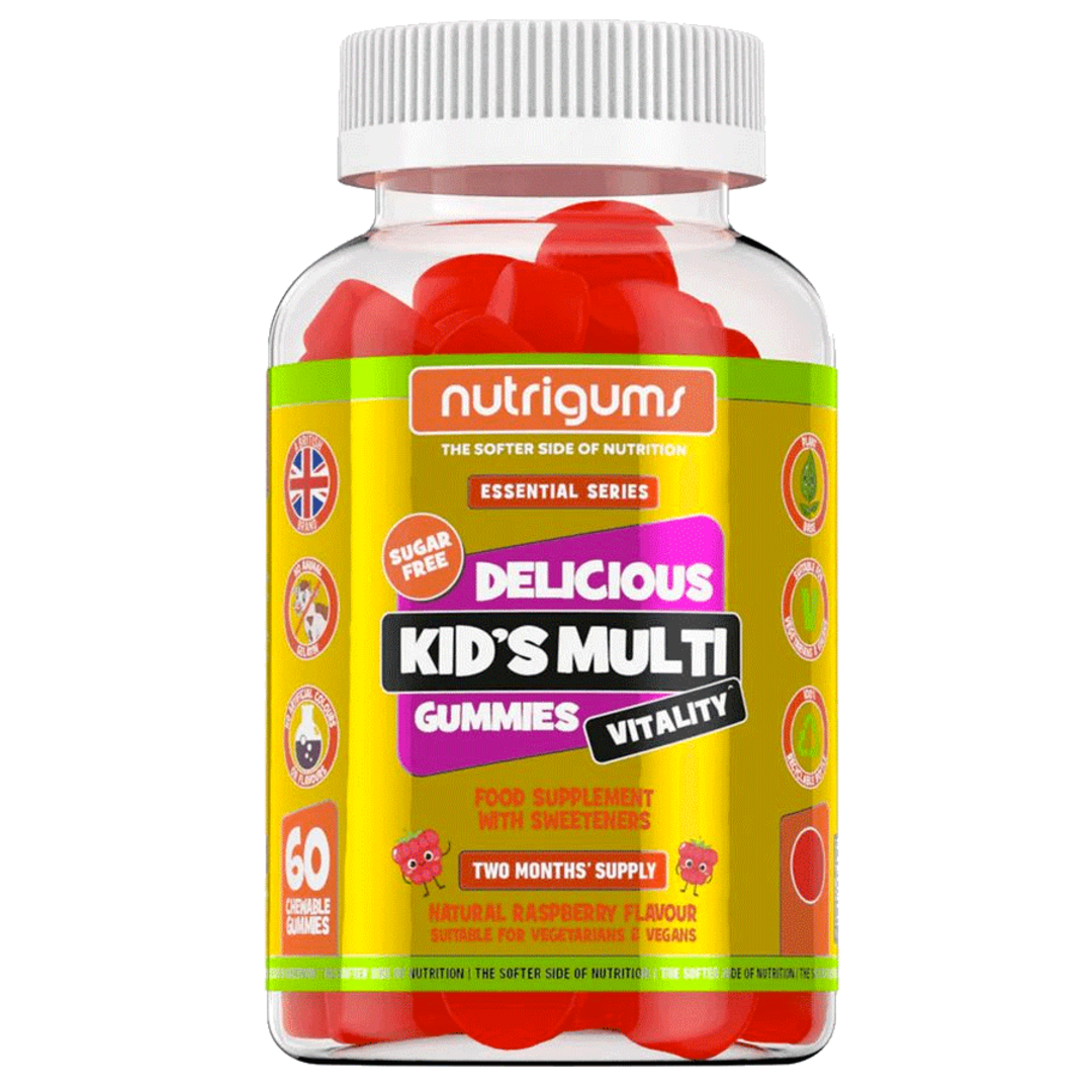 Nutrigums Kids Multi Vitality 60 želé - malina Nutrigums