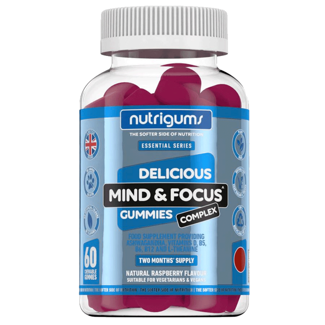 Nutrigums Mind & Focus Complex 60 želé - malina Nutrigums