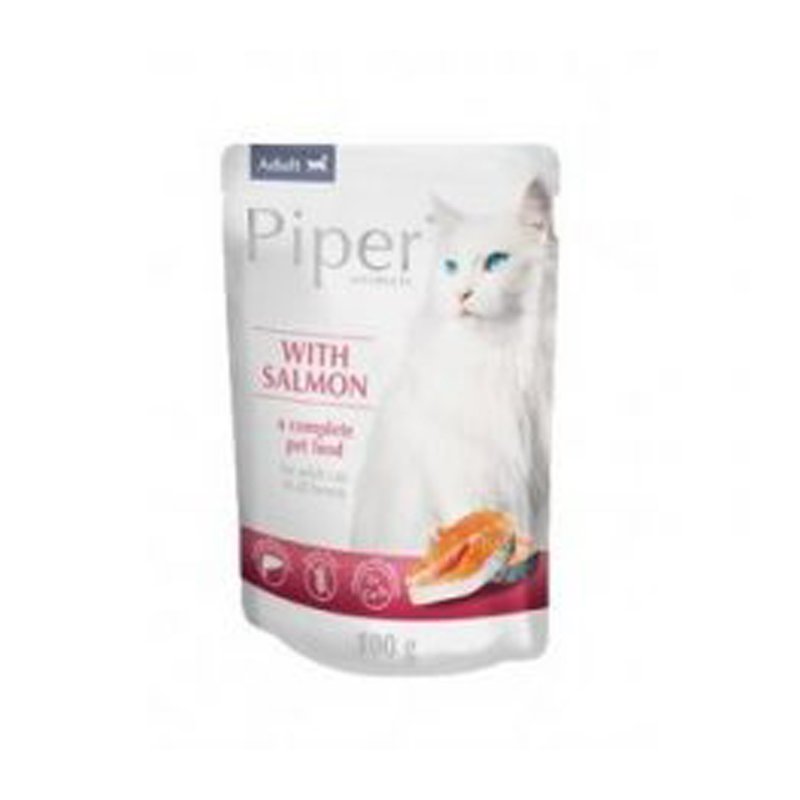 PIPER CAT ADULT 100g losos kapsička pro dospělé kočky PIPER