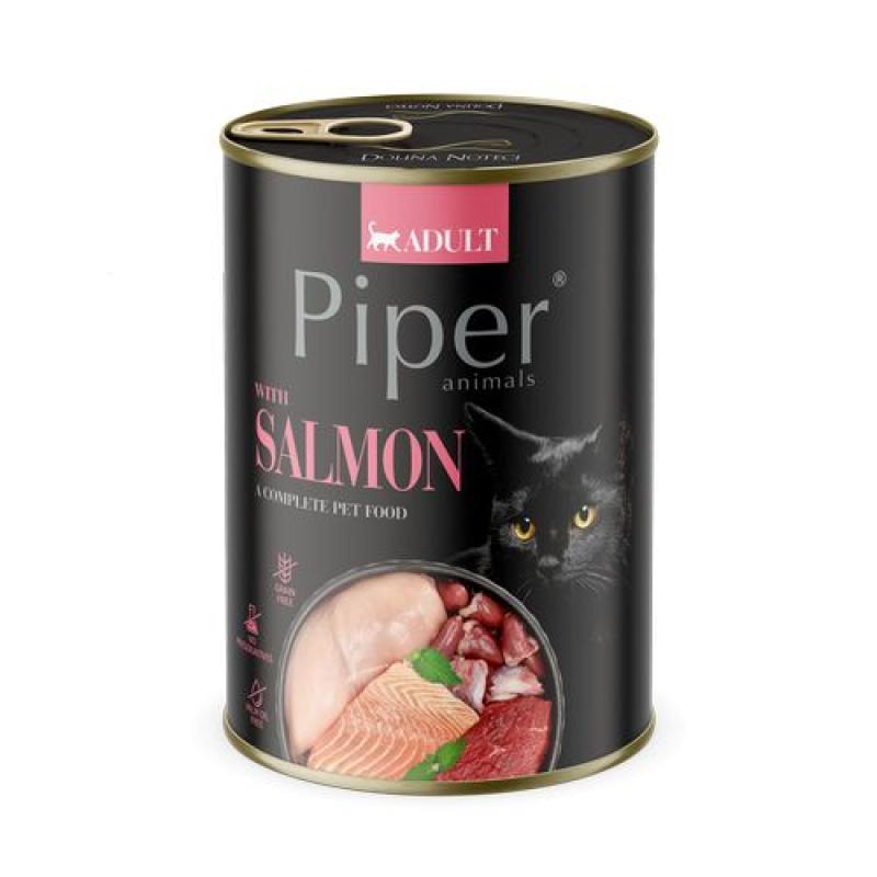 PIPER CAT ADULT 400g losos konzerva pro dospělé kočky PIPER