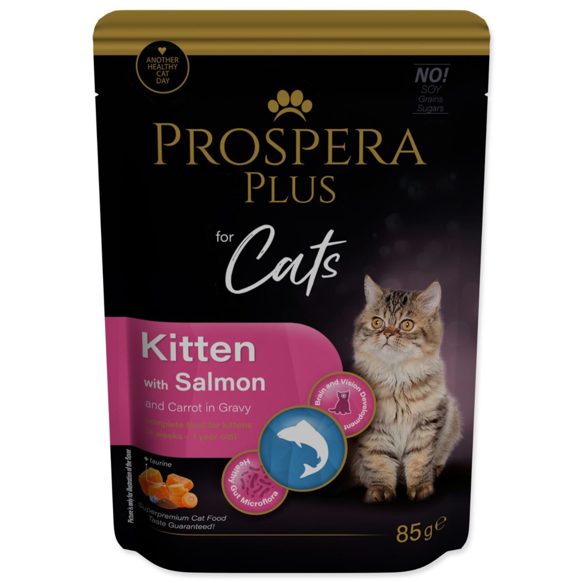 PROSPERA Plus Kitten Salmon Carrot kapsička 85 g PROSPERA Plus