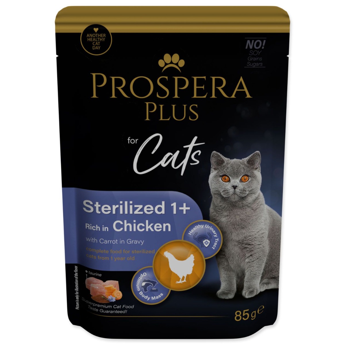 PROSPERA Plus Sterilized 1+ Chicken Carrot kapsička 85 g PROSPERA Plus